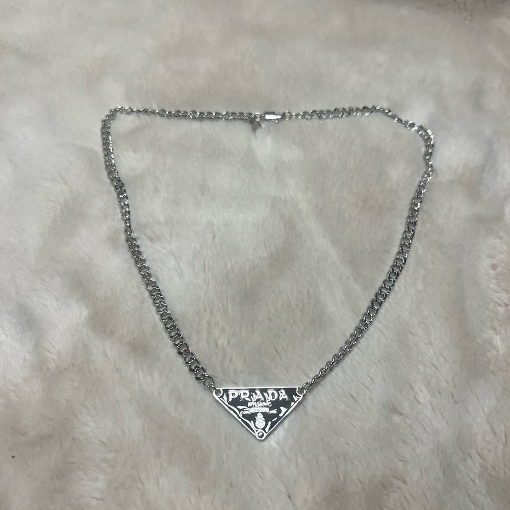 Prada Silver Necklace